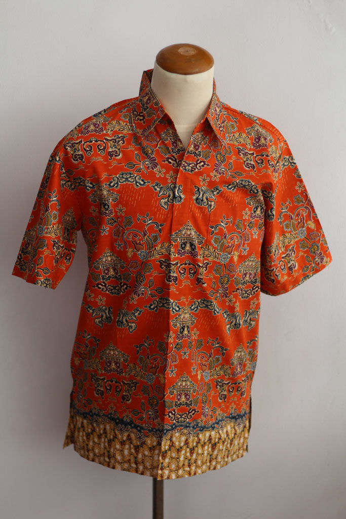 mockup kemeja batik cdr